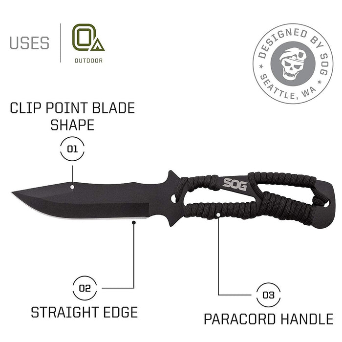 3-Pack Balanced Throwing Knives Set with Paracord Handles and Nylon Sheath