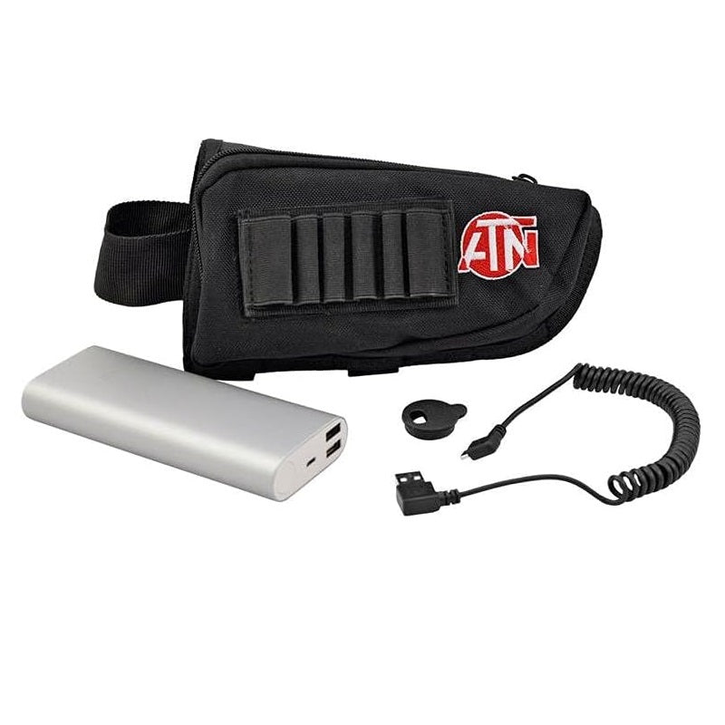 ATN Extended Power Weapon Kit | 20,000 mAh Battery Pack, USB Cable, Bu ...