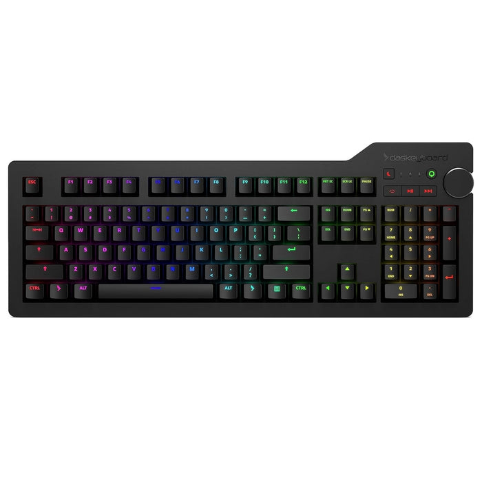 4Q Smart RGB Mechanical Keyboard with Cherry MX Brown Switches, Soft Tactile