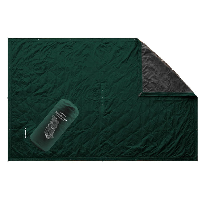 Field Blanket with Water Resistant Microfleece | Convertible and Wearable