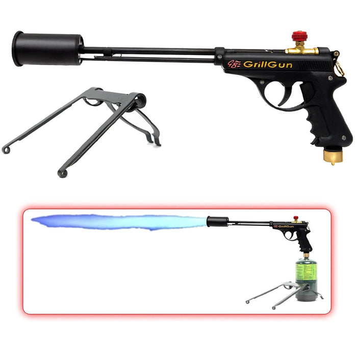 GrillGun Handheld Propane Blowtorch, Charcoal Starter and BBQ Grill Lighter