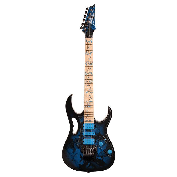 Steve Vai Signature Jem77P Soildbody Electric Guitar, Right-Handed - Blue Floral