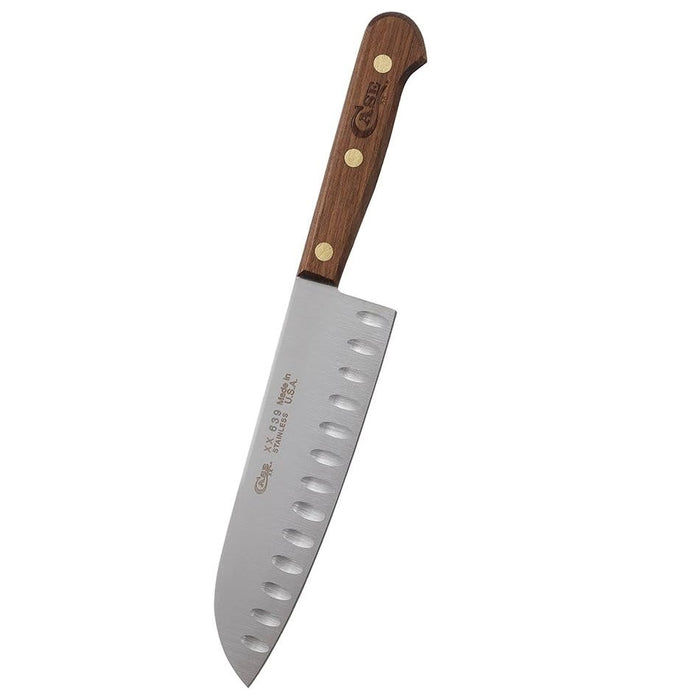 Household Cutlery 7" Stainless Steel Santoku Knife with Solid Walnut Handle