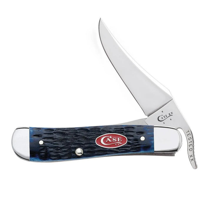 Rogers Jig Navy Blue Bone Russlock Pocket Knife with Tru-Sharp Stainless Steel