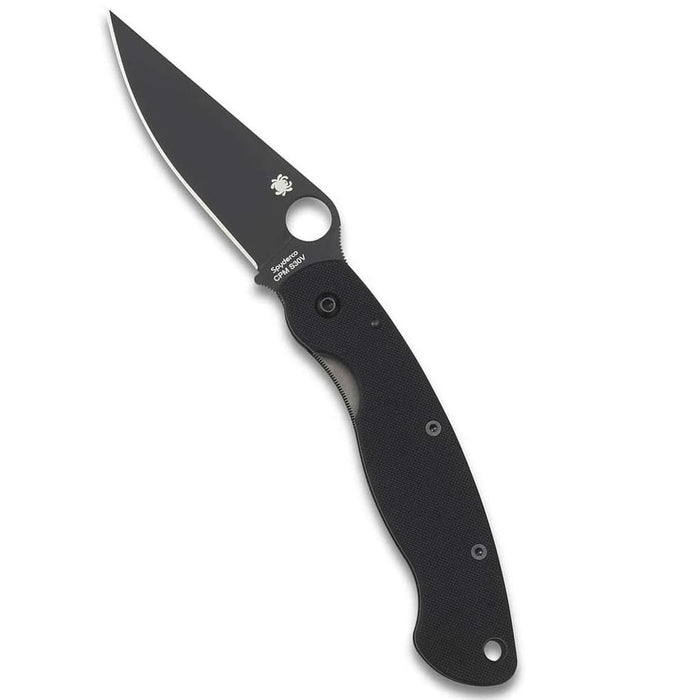 Spyderco Military Model Folding Pocket Knife with 4" CPM S30V Black Steel Blade
