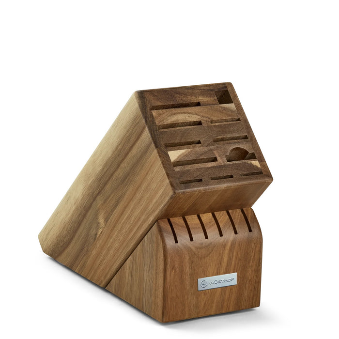 Wusthof 17-Slot Acacia Knife Block | Great for Storing Your Knives | Non-Slip Feet