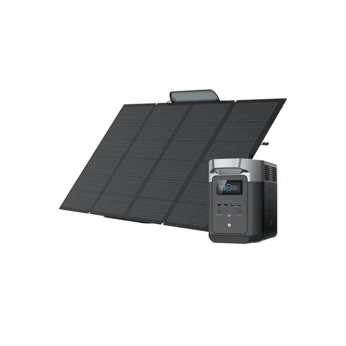 EcoFlow DELTA 2 Portable Power Station with 400 Watt Solar Panel for Camping and More