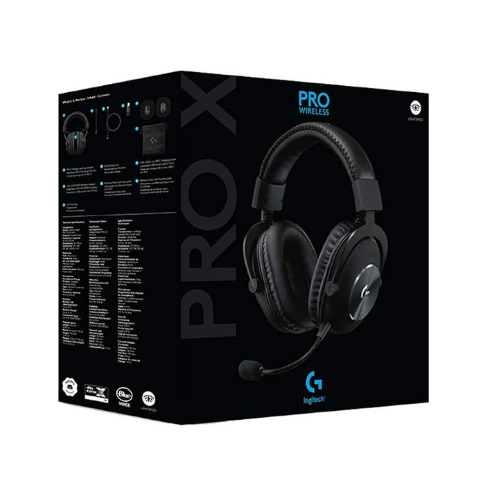 Logitech PRO X Wireless LIGHTSPEED Gaming Headset with Blue Vo!ce Mic Filter Technology