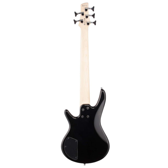 MiKro GSRM25 5-String Solidbody Electric Bass Guitar, Right-Handed, Black