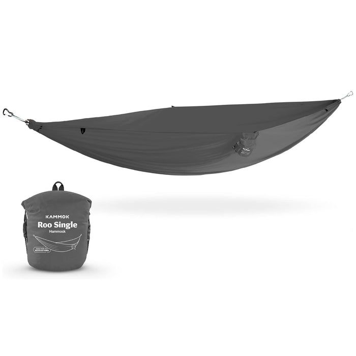 Roo Single Hammock with Stuff Sack | Waterproof Ripstop Nylon and Lightweight