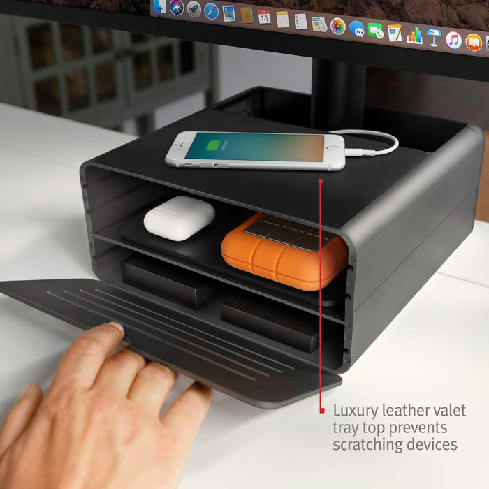 Twelve South HiRise Pro Adjustable Stand for Apple iMac with Built-In Gear Garage