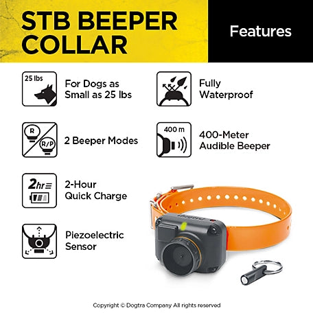 STB Beeper Collar - Hawk Version Hunting Dog Collar | Audible Up to 400 Meters