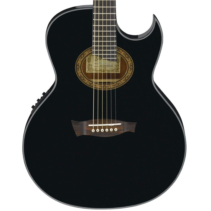 Steve Vai Signature EP5 6-String Acoustic Electric Guitar, Right, Black Pearl