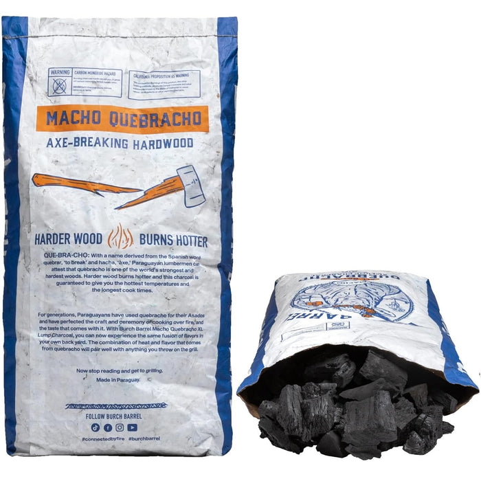 Macho Quebracho XL Lump Charcoal | Great for Grilling and BBQ | Superior Heating