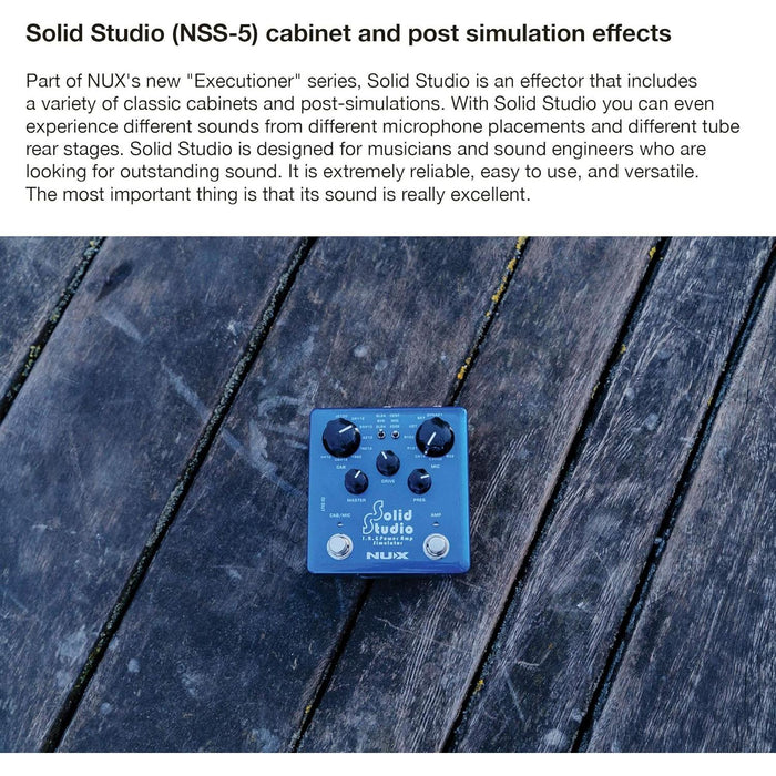 NSS-5 Solid Studio IR Loader and Power Amplifier Simulator Guitar Pedal