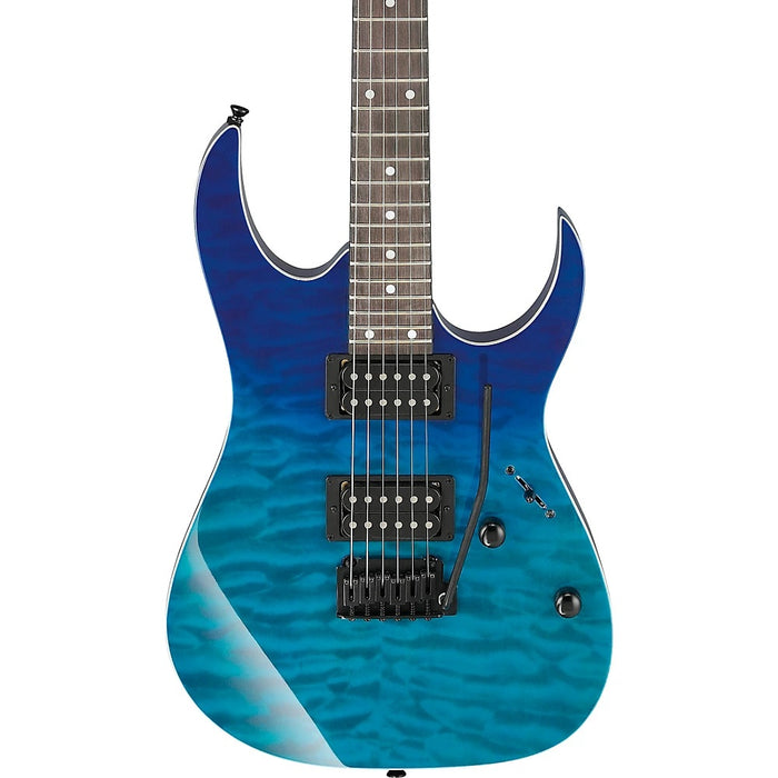 GIO GRG120QASP 6-String Solidbody Electric Guitar, Right-Handed - Blue Gradation