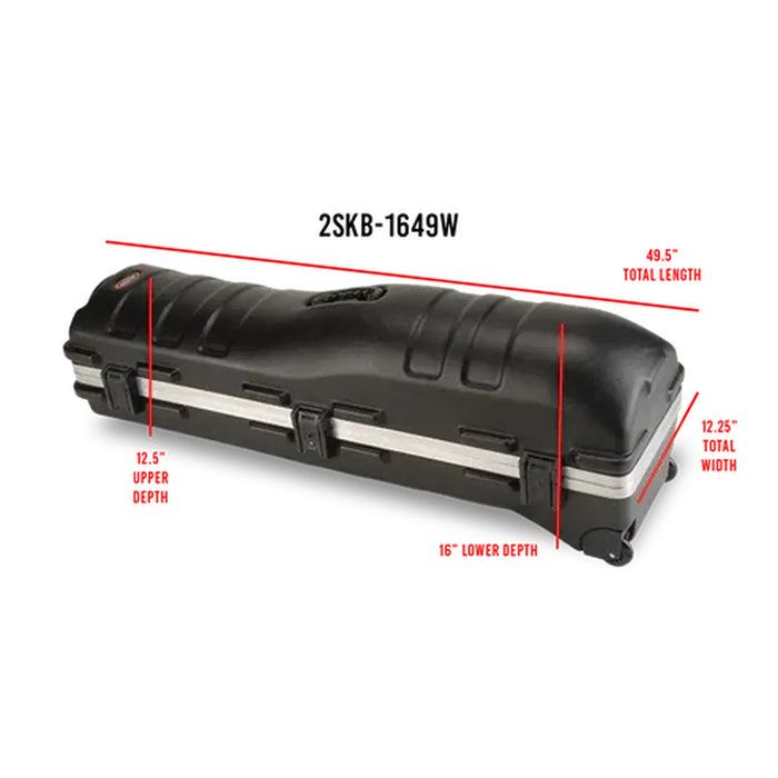SKB Cases Deluxe Staff ATA Hard Shell Golf Travel Case | Designed for Drivers up to 49"