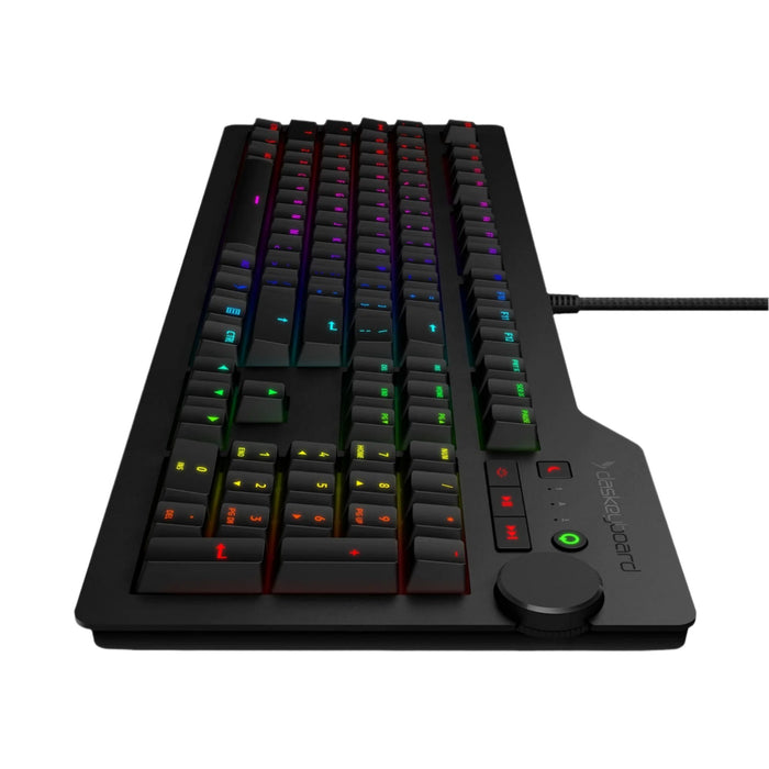 4Q Smart RGB Mechanical Keyboard with Cherry MX Brown Switches, Soft Tactile