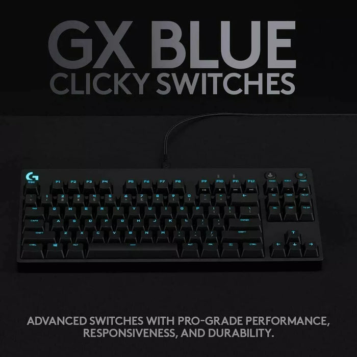 PRO Mechanical Wired Gaming Keyboard GX Blue Clicky Switch | RGB Backlit Keys