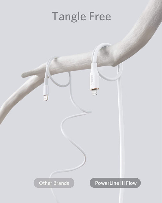 Anker 641 USB-C to Lightning Cable (Flow, 3 ft Silicone)