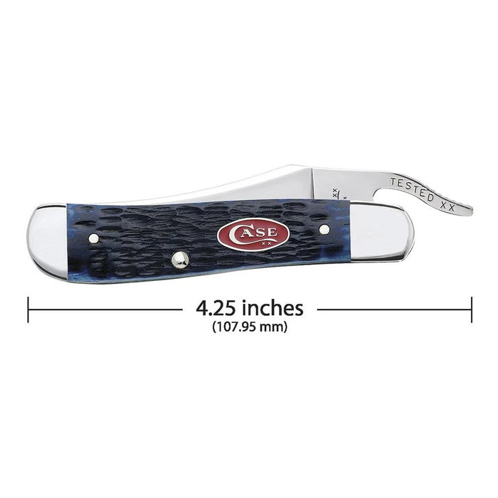 Rogers Jig Navy Blue Bone Russlock Pocket Knife with Tru-Sharp Stainless Steel