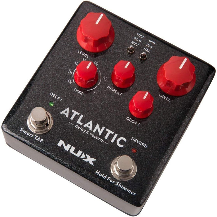 NDR-5 Atlantic Multi-Delay and Reverb Guitar Effect Pedal with Inside Routing