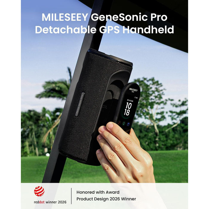 MILESEEY GeneSonic Pro Golf Speaker with Detactable GPS Rangefinder