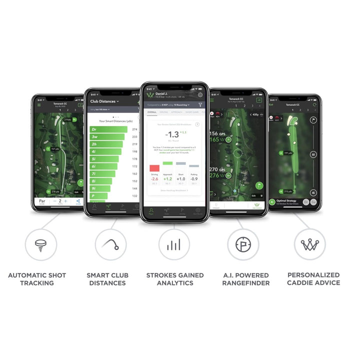 A.I. Powered Golf GPS Smart Sensors with 13 Club & 1 P3 Putter Sensors (Gen 3+)