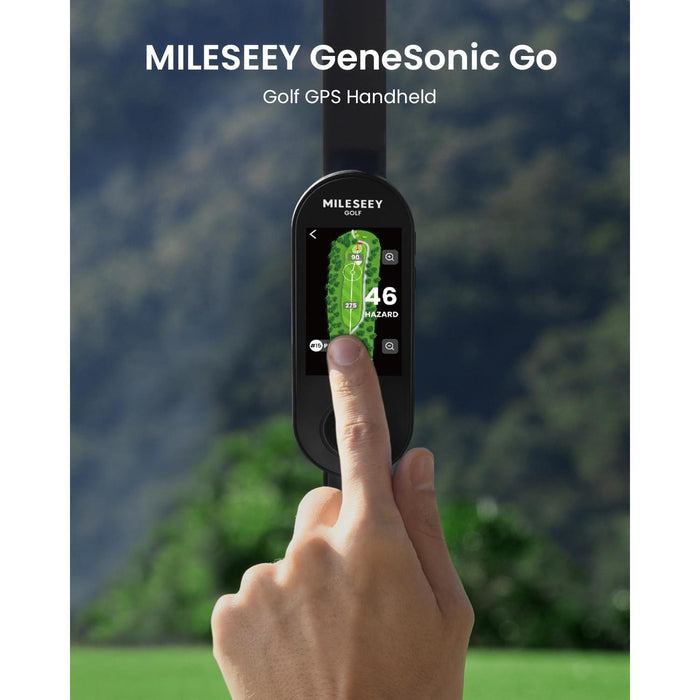 MILESEEY GeneSonic Go Handheld Golf GPS Rangefinder with 43K Preloaded Courses