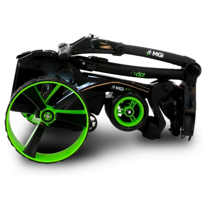 MGI Zip X5 Electric Golf Push Cart with Downhill Speed Control & 36 Hole Lithium Battery