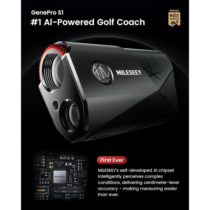 MILESEEY GenePro S1 Ai Golf Rangefinder with Smart Slope and 2000 Yard Range