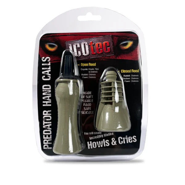 Predator Hand Call Set with Safe Food Grade Silicone | Great for Coyote Hunting