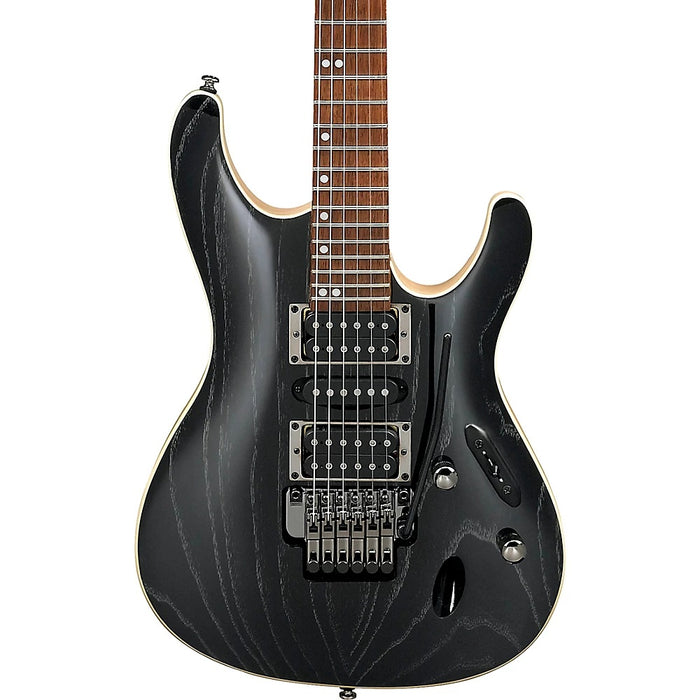 S570AHSWK 6-String Solidbody Electric Guitar, Right-Handed - Silver Wave Black