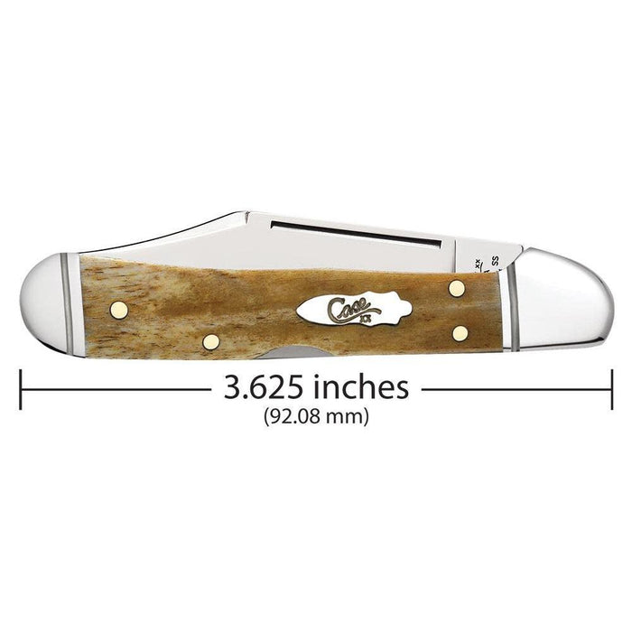 Smooth Antique Bone Mini CopperLock Folding Pocket Knife with Tru-Sharp Steel