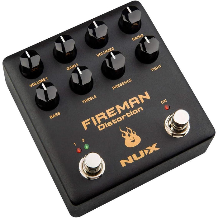 NDS-5 Fireman Distortion Effect Guitar Pedal with Dual Channel Brown Sound