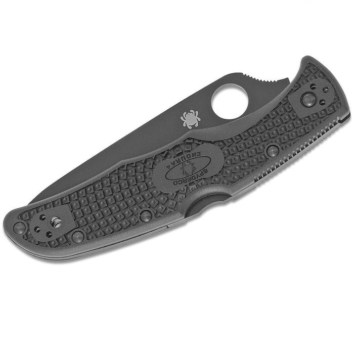 Spyderco Endura 4 Lightweight Pocket Knife Black VG-10 Blade with CombinationEdge