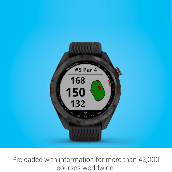 Approach S42 Golf Smartwatch with 42K Pre-Loaded CourseView Maps