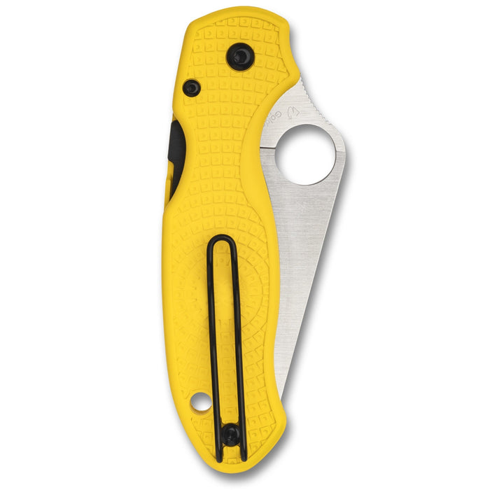 Spyderco Para 3 Salt Lightweight Pocket Knife with CPM Magnacut Blade, Yellow