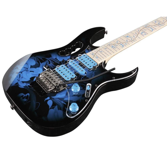 Steve Vai Signature Jem77P Soildbody Electric Guitar, Right-Handed - Blue Floral