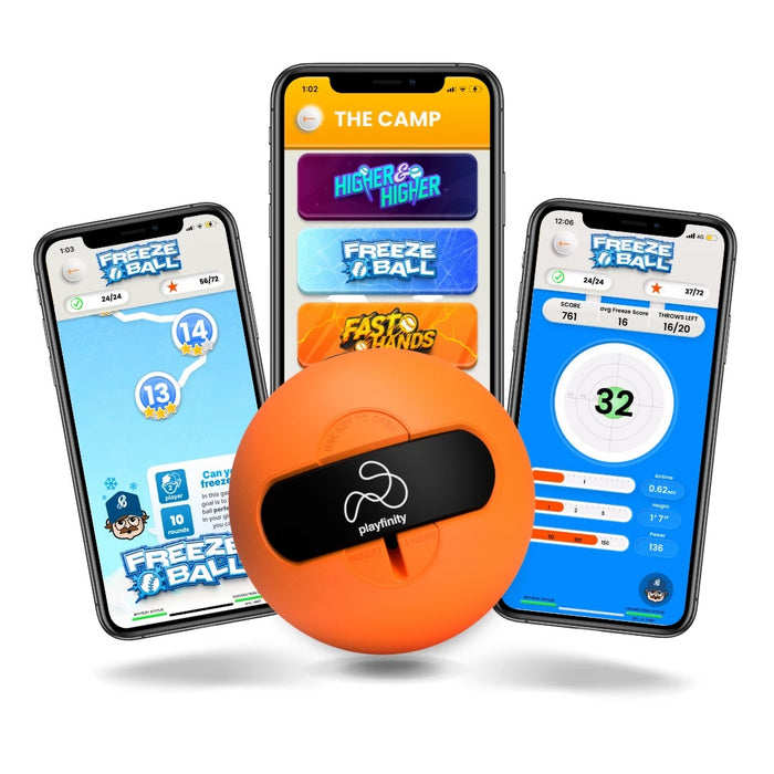 Squishy Smartball with Tracking Sensors and Gaming App for Kids