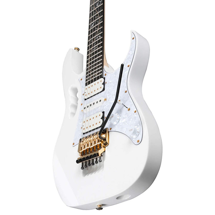 Steve Vai Signature JEM7VP Solidbody Electric Guitar, Right-Handed - White