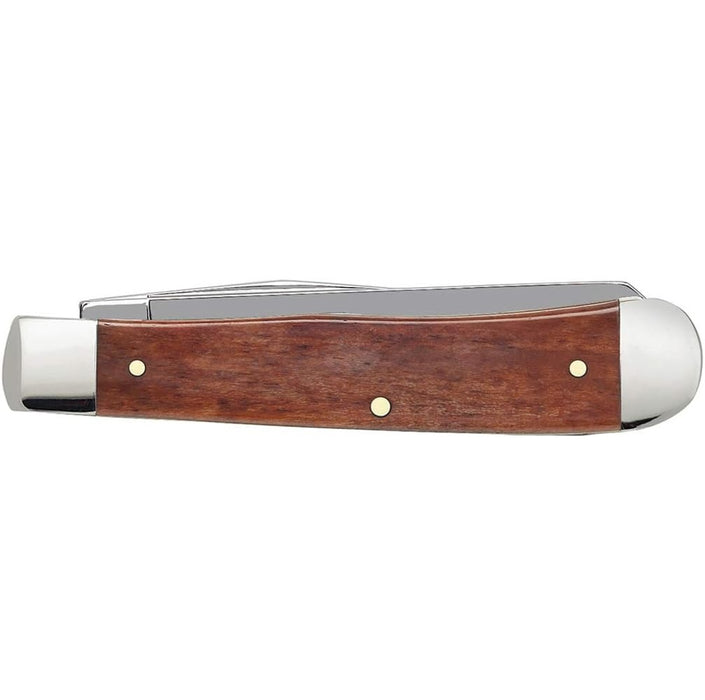 Smooth Chestnut Bone Trapper Folding Pocket Knife with Tru-Sharp Stainless Steel