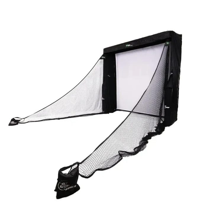 The Net Return Simulator Bay 10 Premium Indoor Golf Experience with High Impact Netting