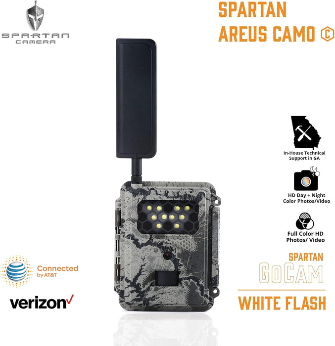 Spartan Camera GoCam WhiteFlash 4G/ LTE Cellular Trail Camer with Two Carrier Options