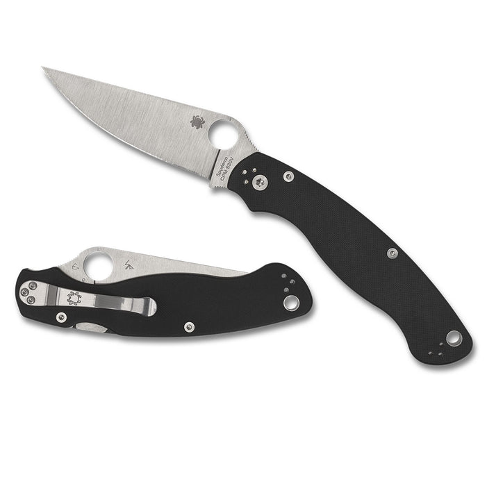 Spyderco Military 2 Folding Pocket Knife with 4" CPM S30V Stainless Steel Blade, Black