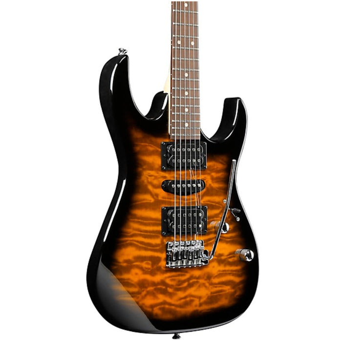 GIO GRX70QA Series 6-String Solidbody Electric Guitar, Right-Handed