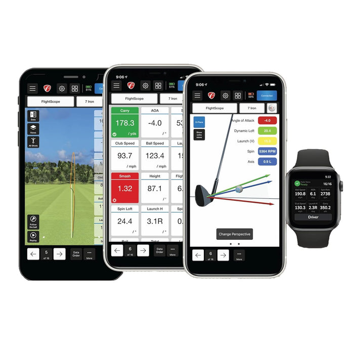 X3 Golf Launch Monitor and Simulator with Fusion Tracking and 50 Data Parameters