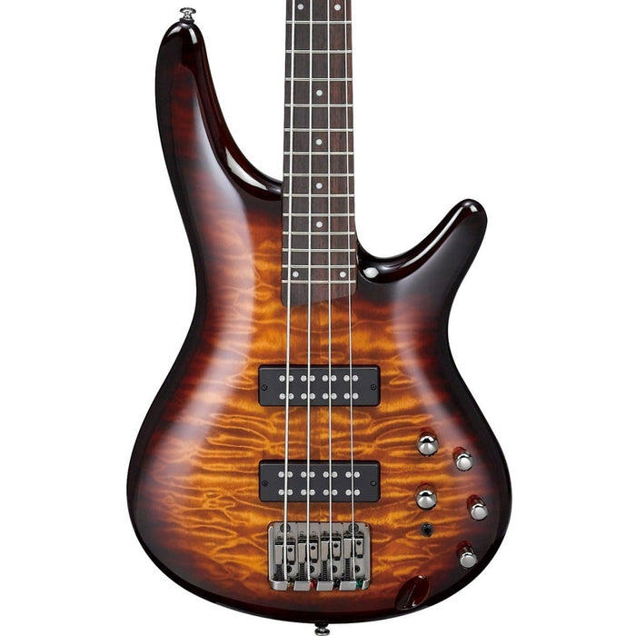 SR Standard SR400EQM 4-String Solidbody Bass Guitar, Right, Dragon Eye Burst