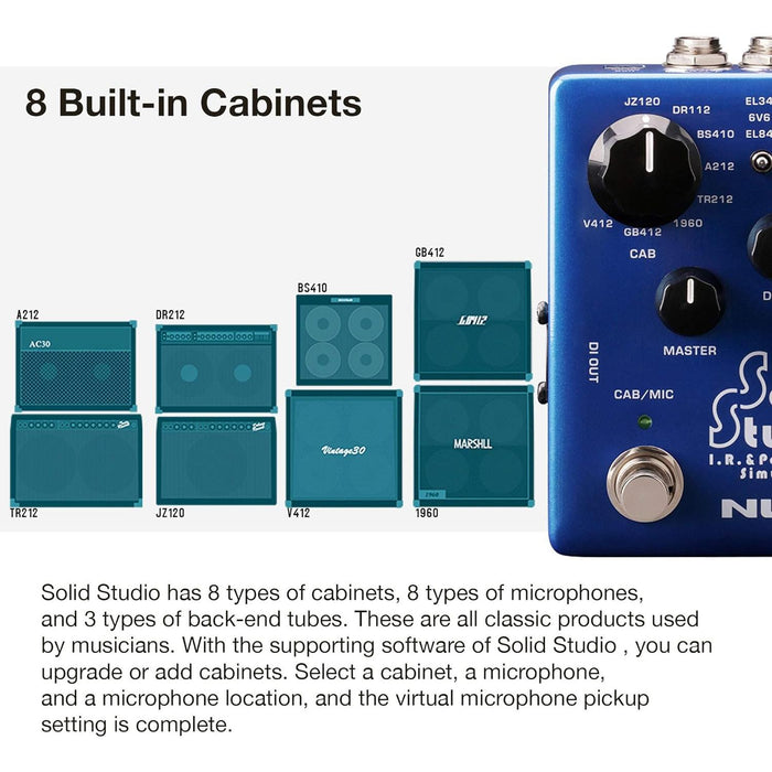 NSS-5 Solid Studio IR Loader and Power Amplifier Simulator Guitar Pedal