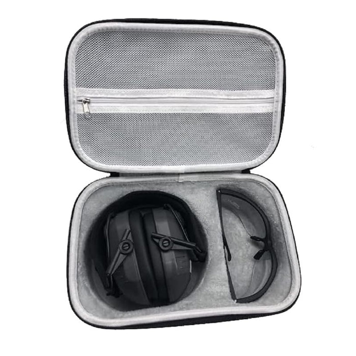 Electronic Ear Muff and Shooting Glasses Water-Resistant Hard EVA Storage Case